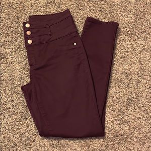 Maroon Skinny Jeans